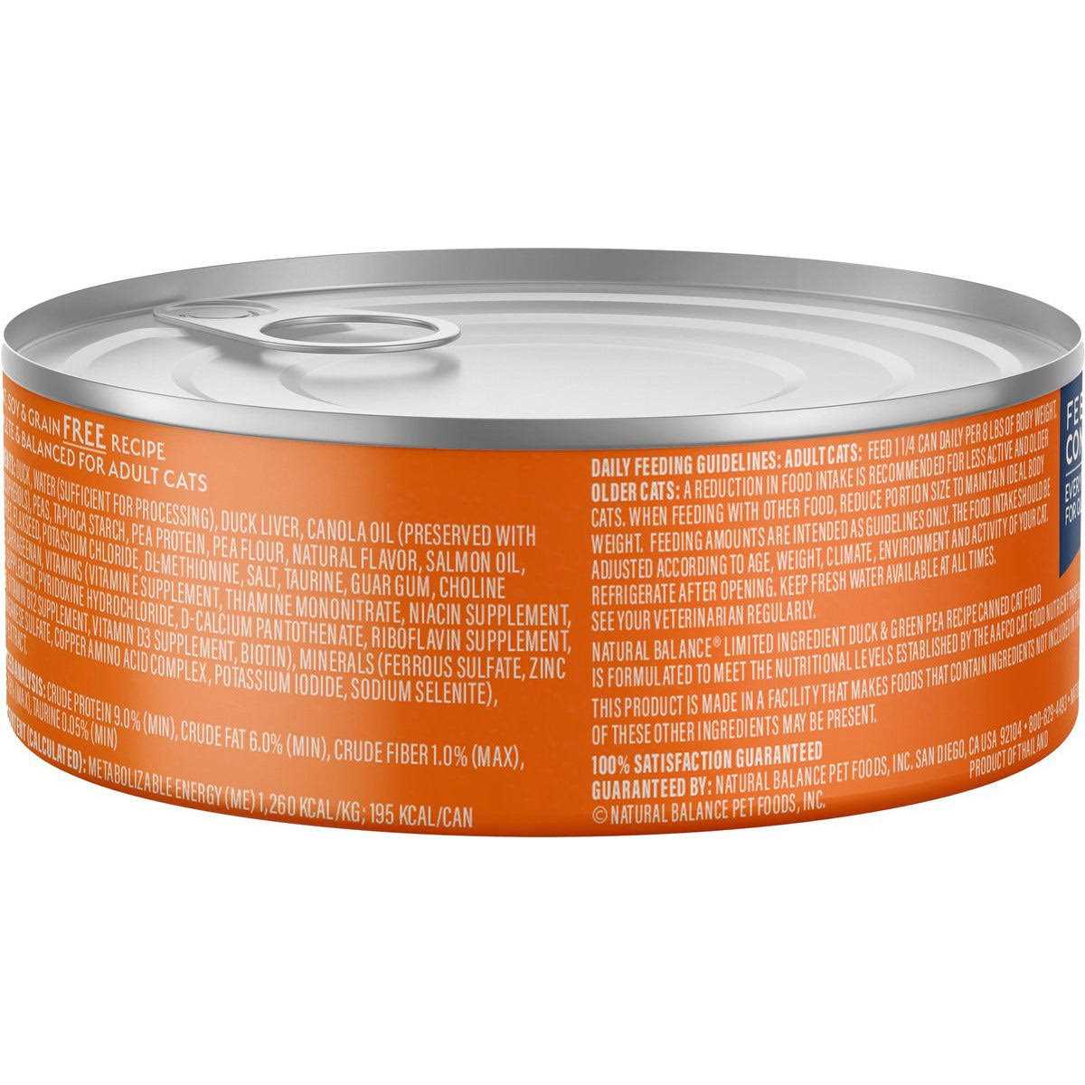 Limited Ingredient Duck & Green Pea Cat Food U47621