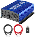 1500W Pure Sine Wave Power Inverter 12V DC to 110V AC with Bluetooth H5239