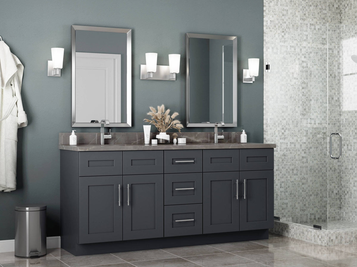 18-in W x 34.5-in H x 24-in D Onyx Painted Pine Base Cabinet C600787