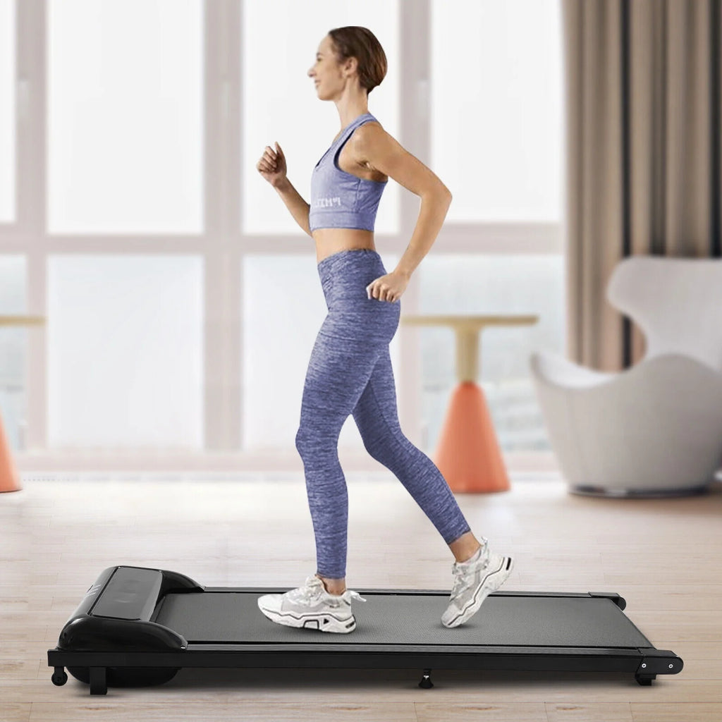 Black White Electric Treadmill Z171107