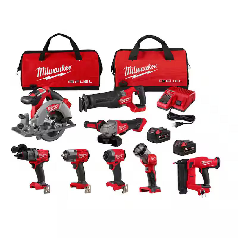 18V Lithium-Ion Brushless Cordless Combo Kit with 5.0 Ah Batteries 7-Tool F8361