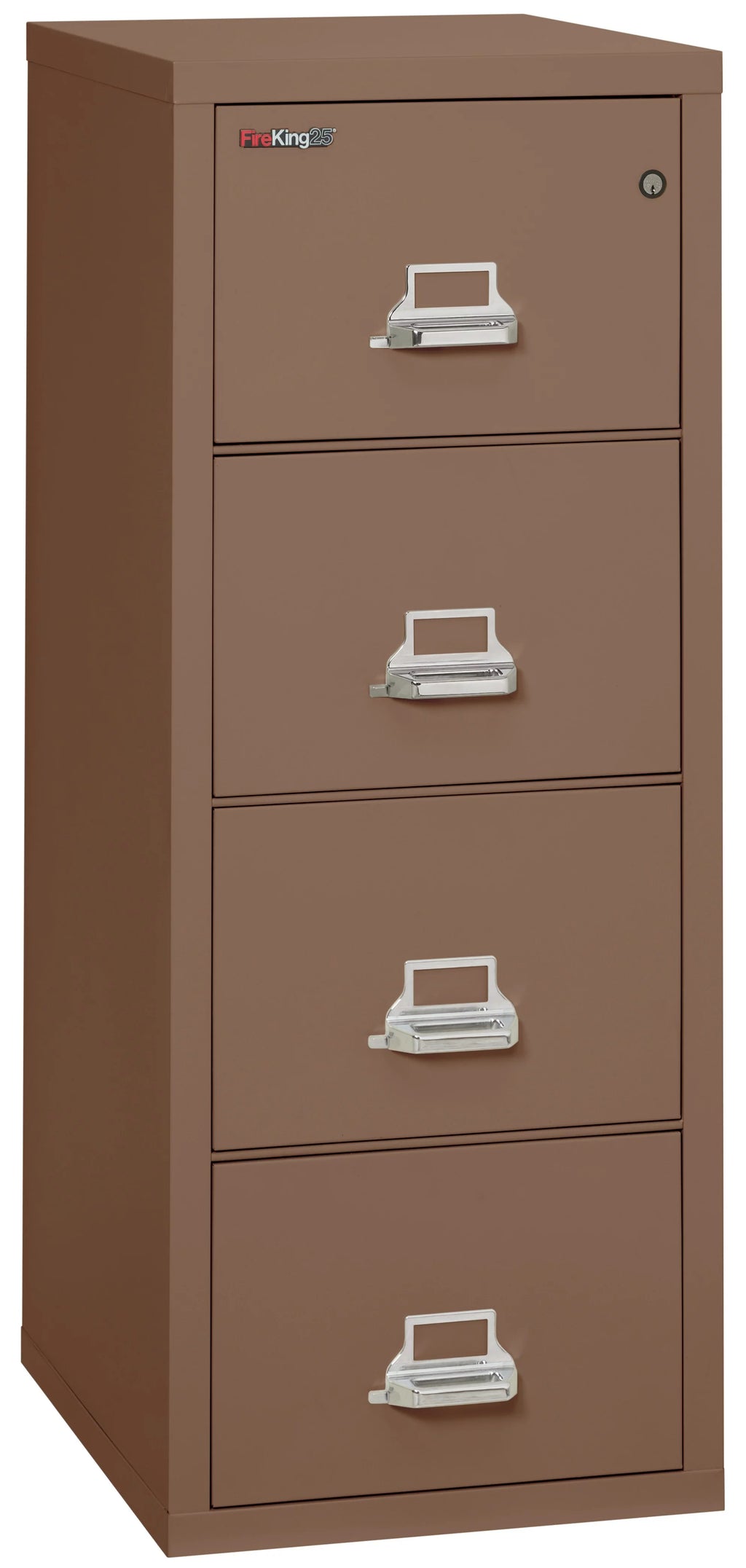 Tan 4 Drawer Letter Fireproof Filing Cabinet S1093