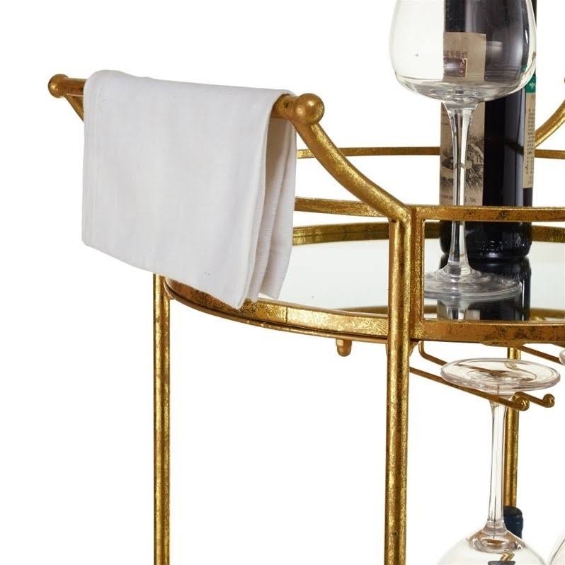 Gold Metal Bar Cart R6771