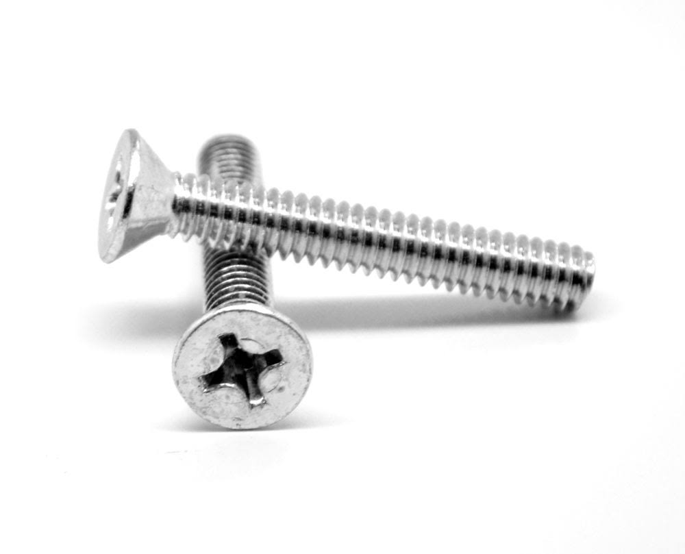 3/8 Coarse Thread Phillips Flat Head Machine Screw Zinc Plated G23483