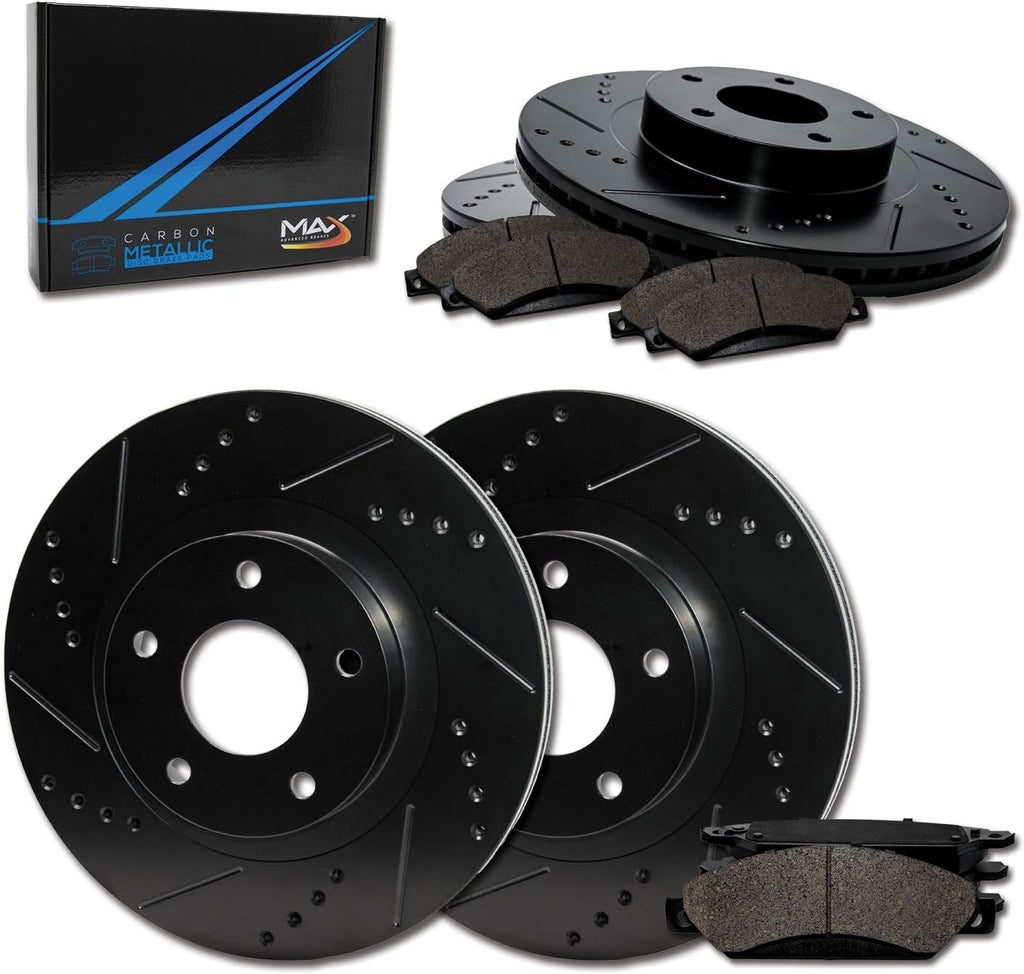 Max Brakes Elite XDS Rotors with Carbon Metallic Pads S453073