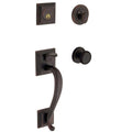 Distressed Oil-Rubbed Bronze Handleset with Knob O95282
