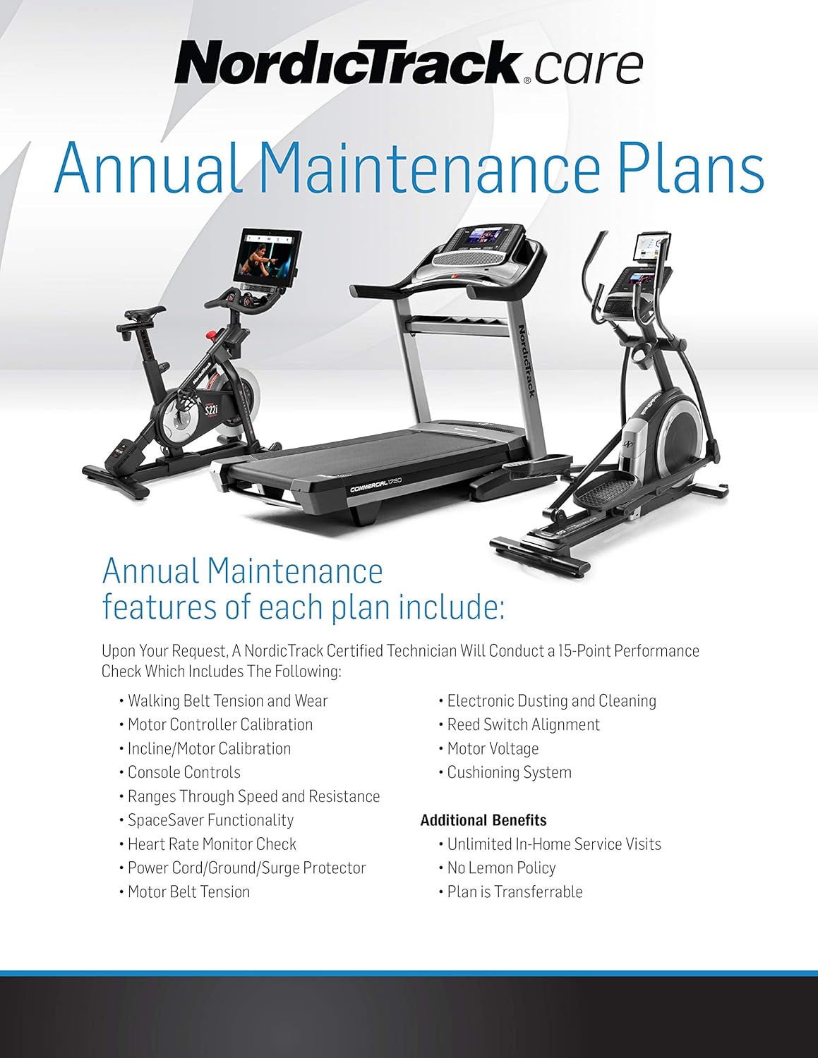 5-Year Annual Maintenance Plan for Fitness Equipment J719887