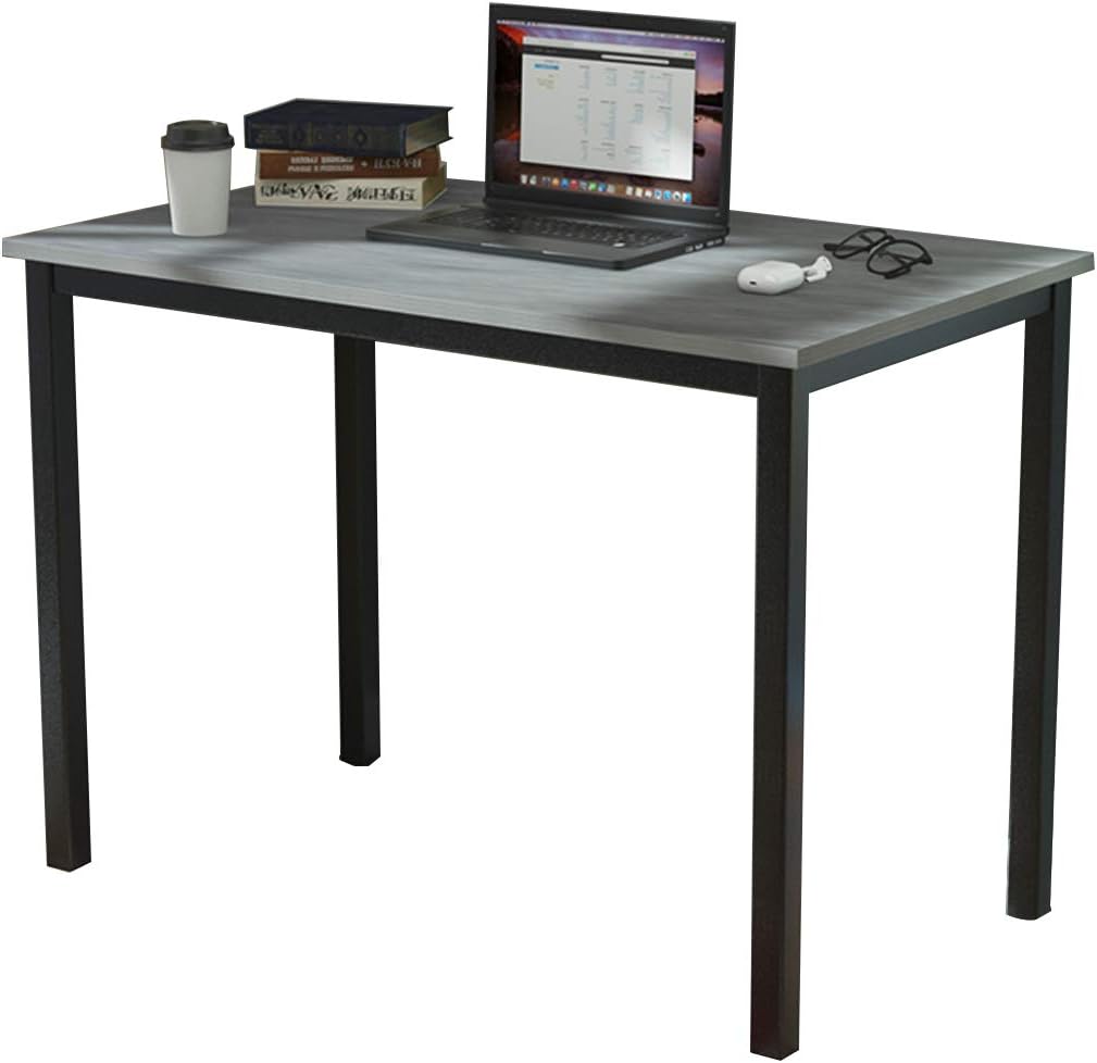 55 inches White Black Computer Desk W2950
