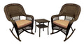 Three Piece Wicker Rocker Chat Set Z21073
