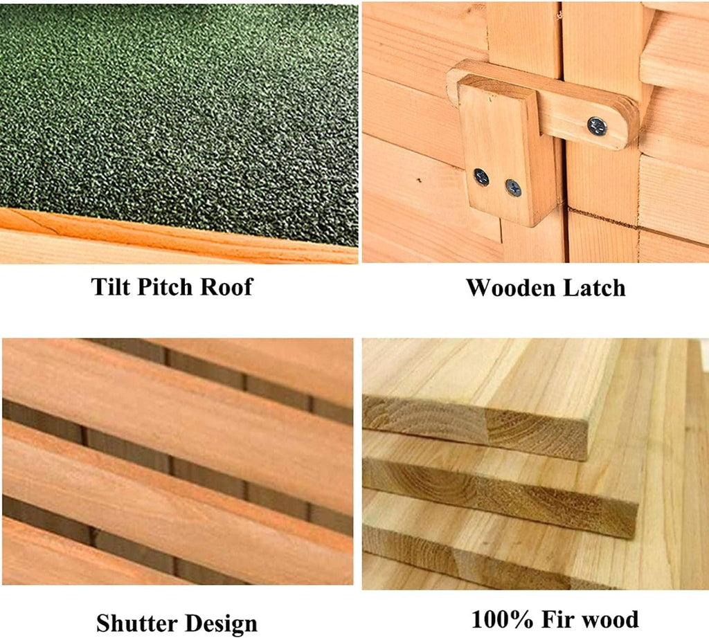 63 Outdoor Fir Wood Storage Shed G756