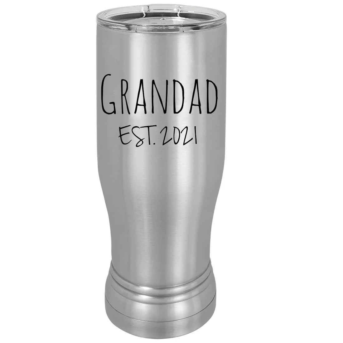 14 oz Stainless Steel Insulated Pilsner Mug with Lid F6067