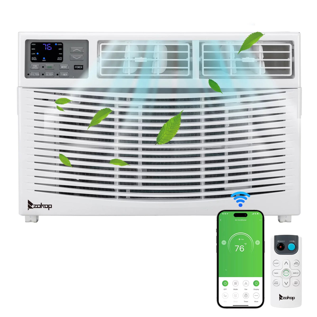 12000BTU 110V Window-Mounted Air Conditioner with Remote Control L8584