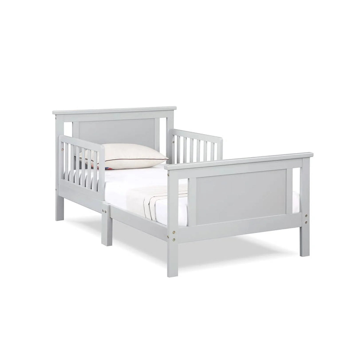 Black Vintage Walnut Wood Reversible Toddler Bed U6726