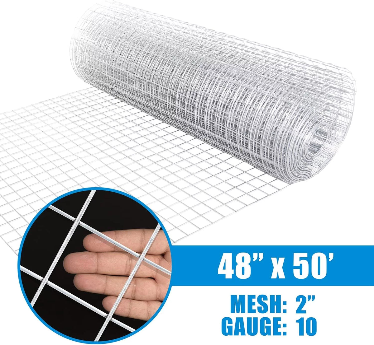 10 Gauge Galvanized Welded Wire Fence 4 ft. x 50 ft. T5903