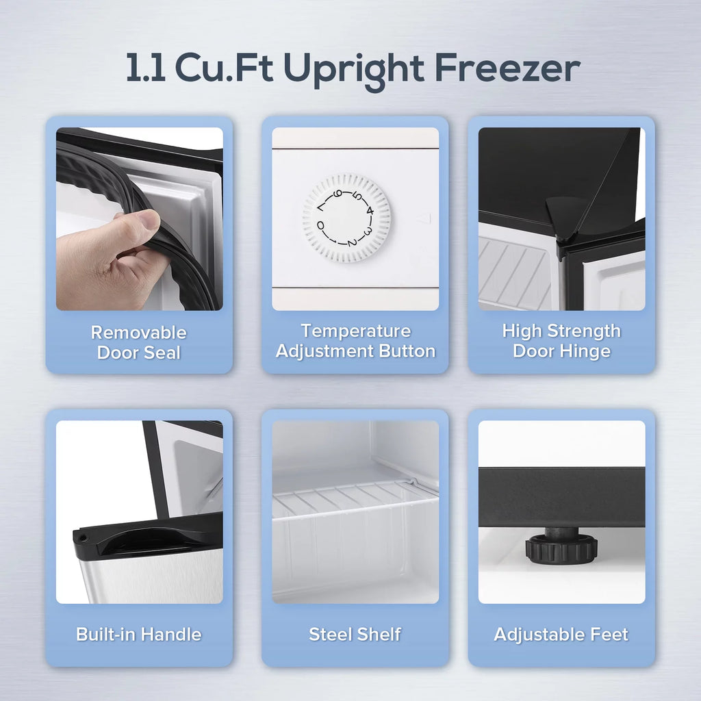 1.1 Cu.ft Compact Upright Mini Freezer V67635