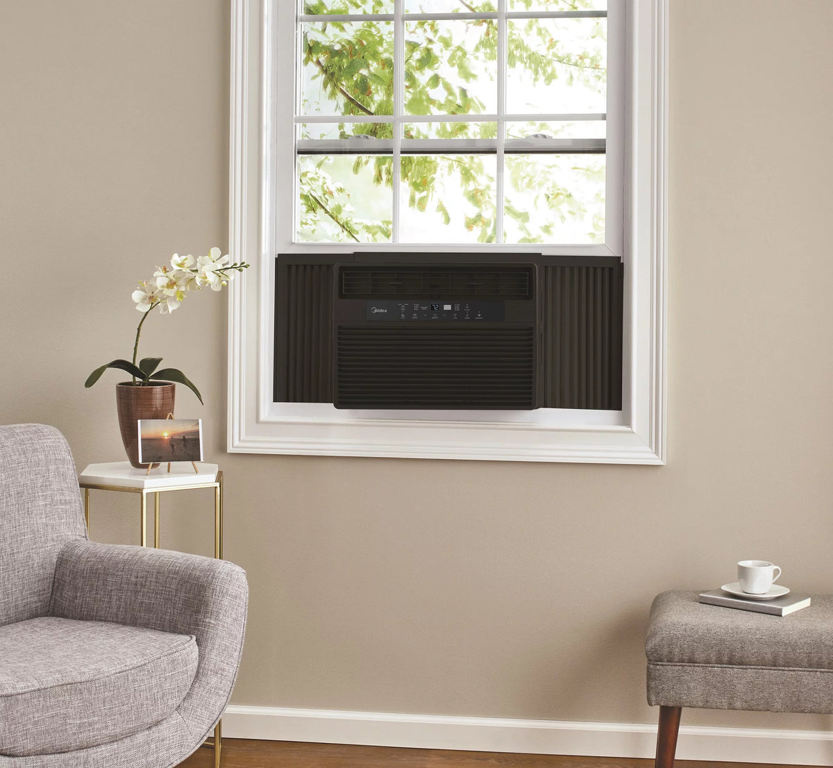 10,000 BTU 115V Smart Window AC with Remote, White J5323