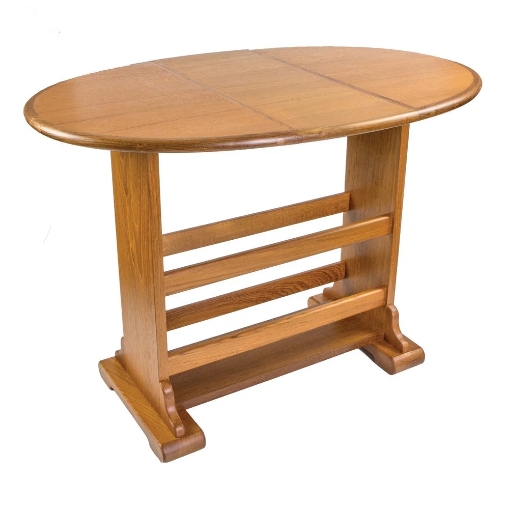 Small Teak Drop-Leaf Table Q1593