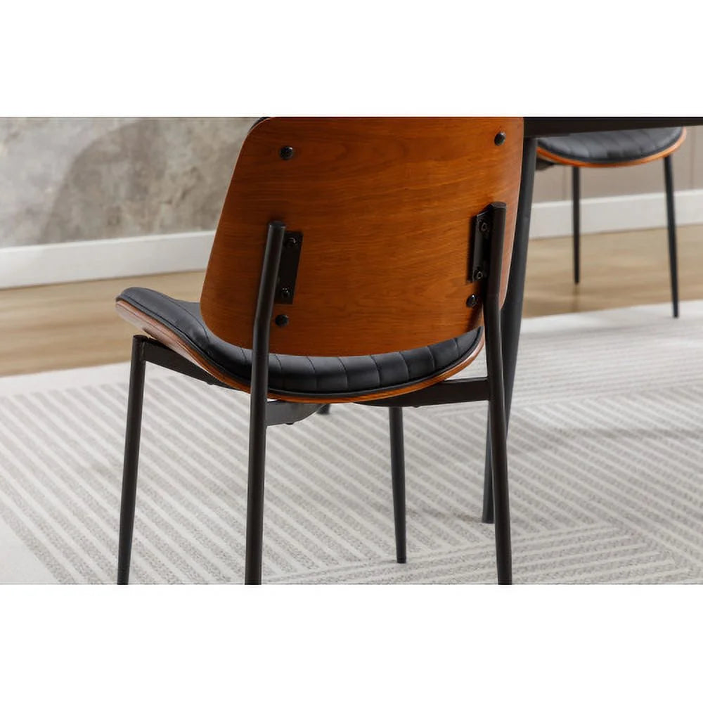 Set of 2 Faux Leather Dining Chairs X890