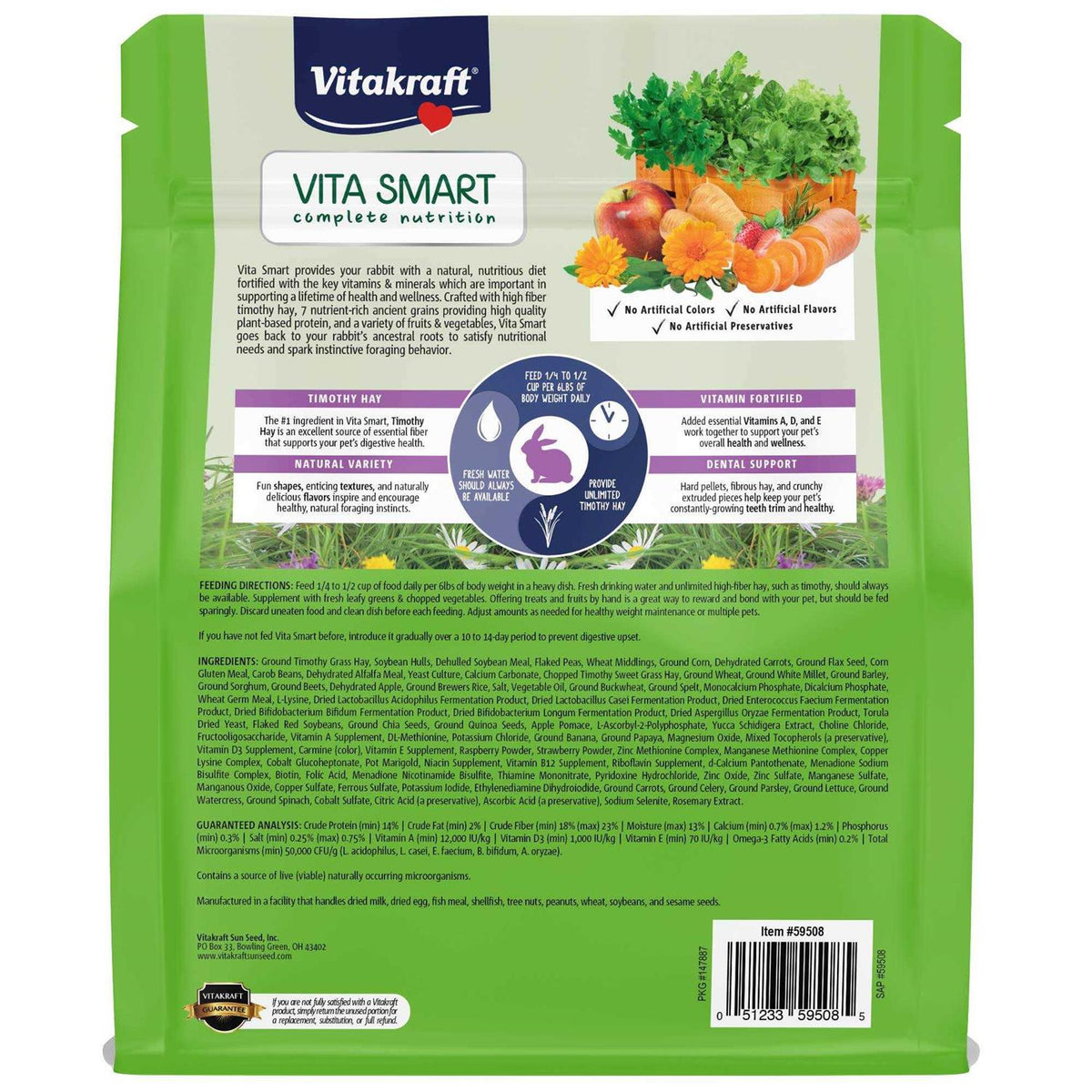 Natural Forage Blend Adult Rabbit Food W645797