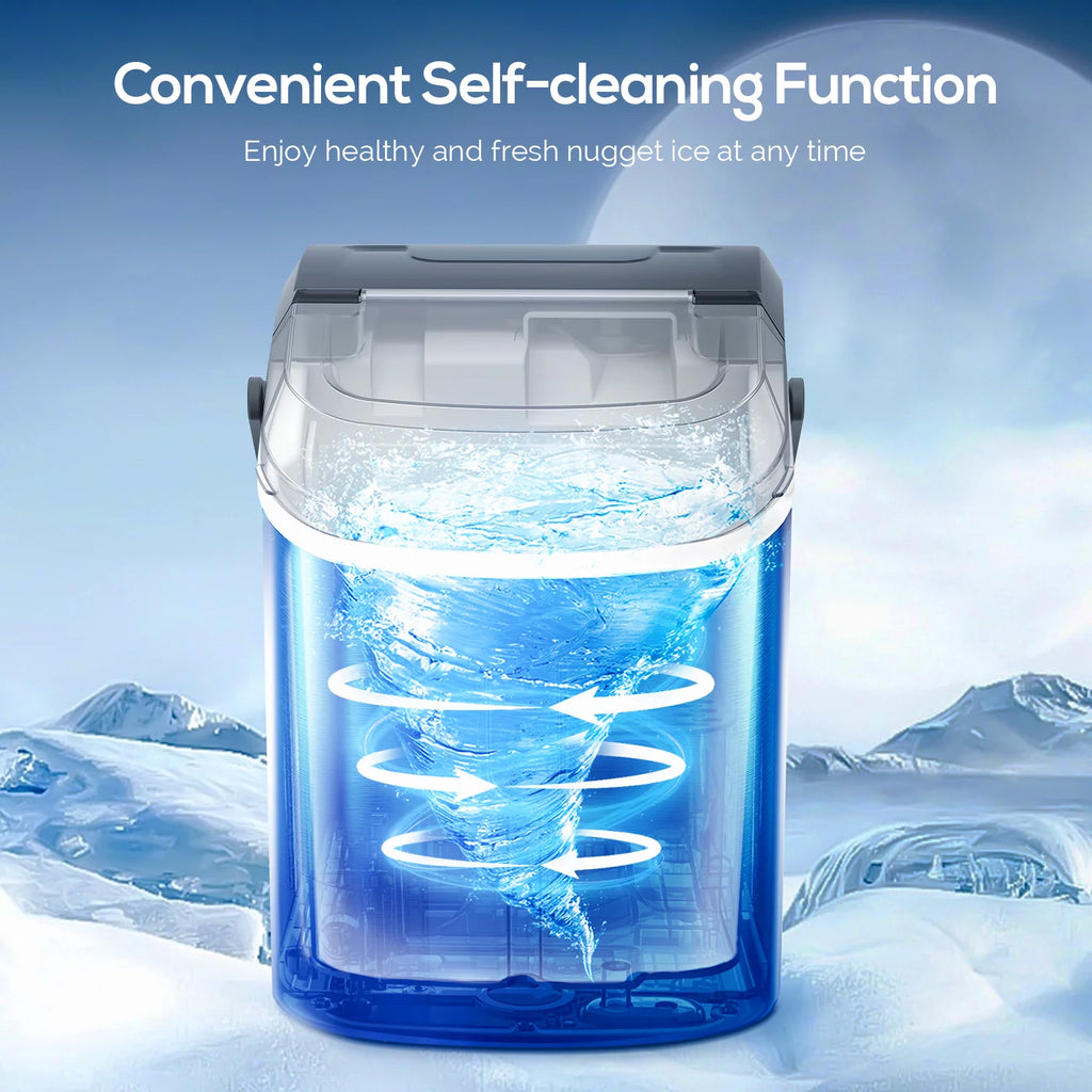 Portable Compact Nugget Ice Maker with Handle L90283