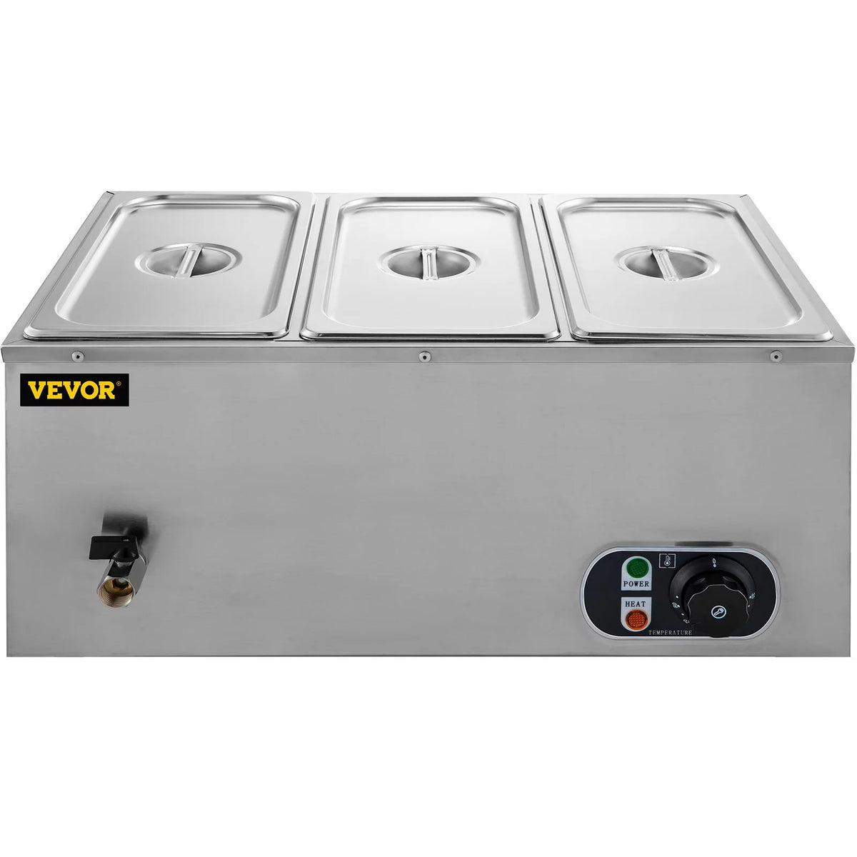 Food Warmer Bain Marie Steam Table 3-pan 850w K6013
