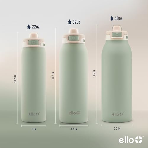 Stainless Steel Water Bottle with Locking Lid, 22oz, 32oz, 40oz O670542