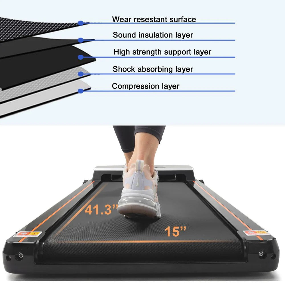 2.5HP Slim Under Desk Electric Treadmill Q248661
