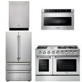 48 In. Natural Gas Range, Refrigerator, Dishwasher, Microwave Drawer M98716