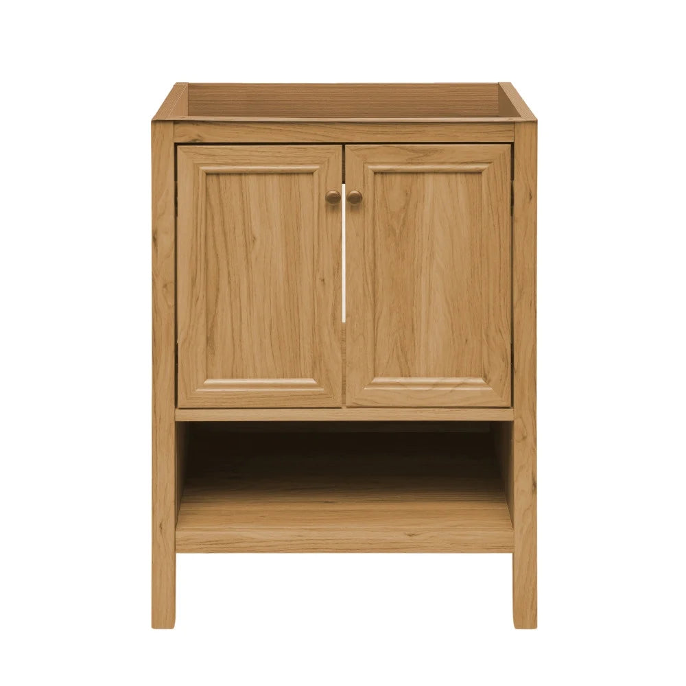 24" Natural Oak Bathroom Vanity Cabinet U201564