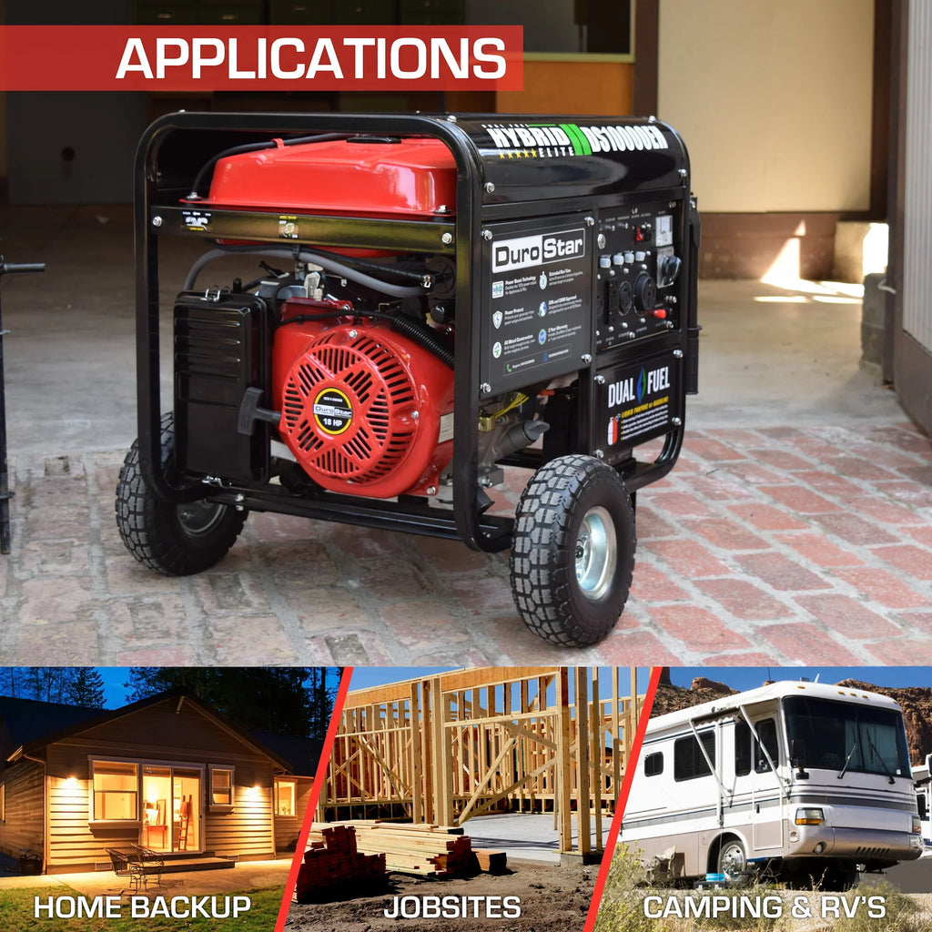10000-Watt Dual Fuel Generator with Electric Start Y2627