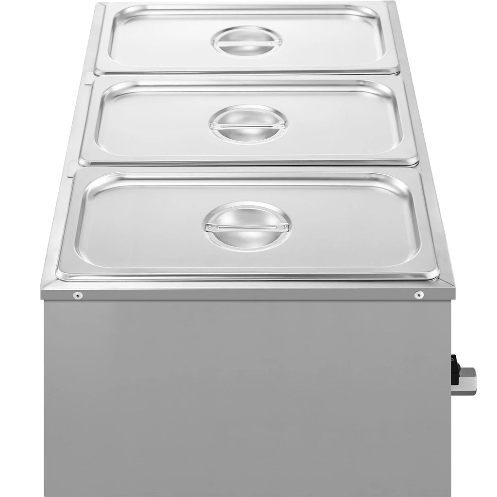 Food Warmer Bain Marie Steam Table 3-pan 850w K6013