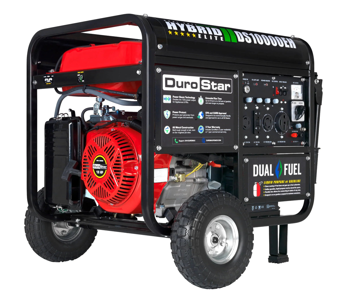 10000-Watt Dual Fuel Generator with Electric Start Y2627