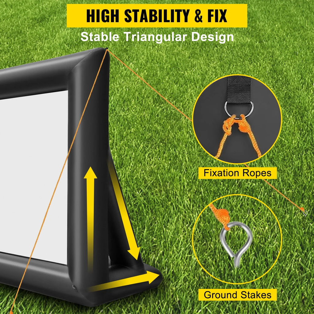 20ft Inflatable Projector Screen with Air Blower and Portable Bag U19240