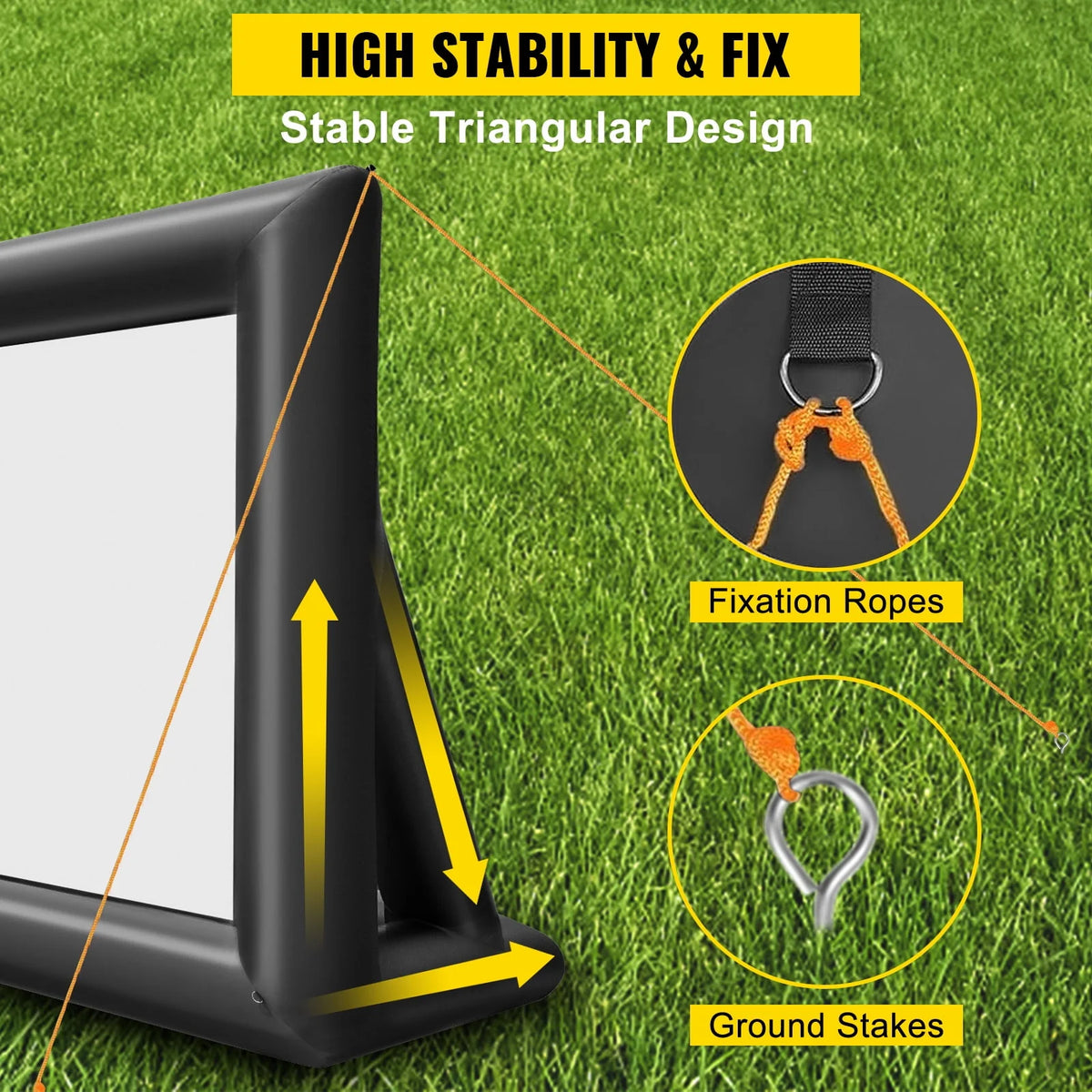 20ft Inflatable Projector Screen with Air Blower and Portable Bag U19240