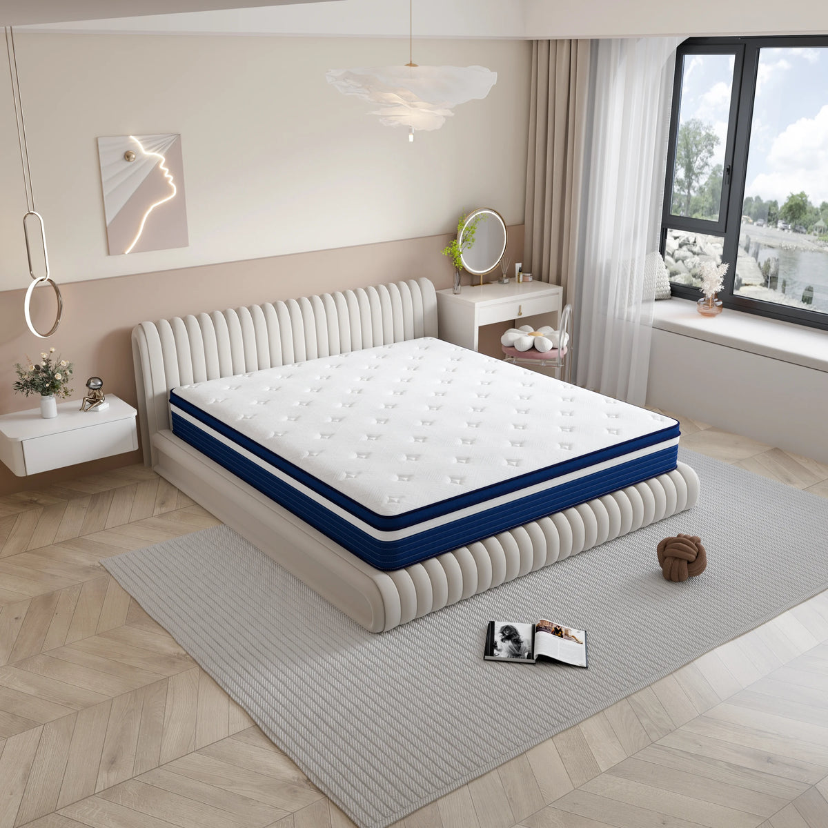 12 inch King Gel Memory Foam Hybrid Mattress R1888