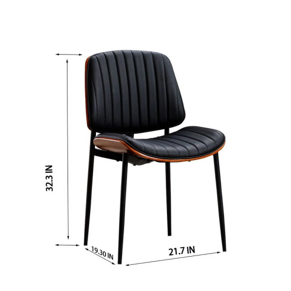 Set of 2 Faux Leather Dining Chairs X890